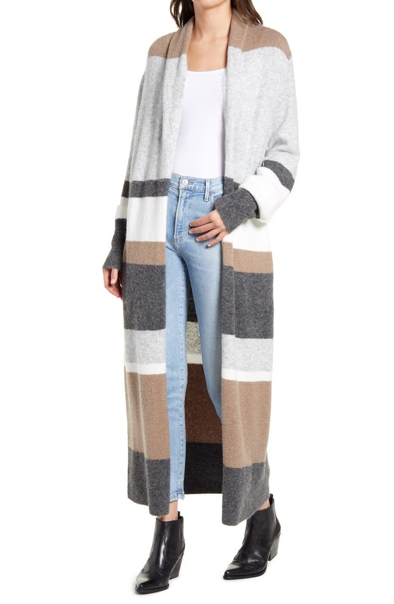 Treasure & Bond Stripe Cardigan Duster | Nordstrom | Nordstrom