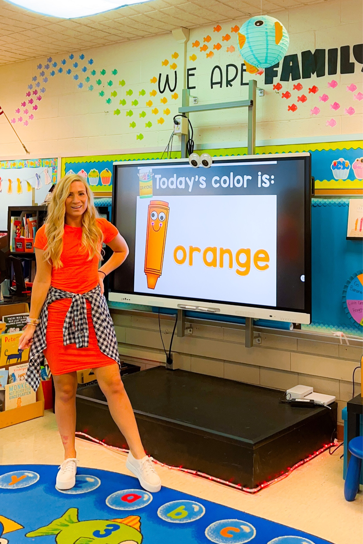 Teacher. Teacher outfit. Pumpkin. Pumpkin spice. Fall. Fall outfit. Fall dress. Orange. Color week. Teacher ootd. Amazon. 

#LTKSeasonal #LTKunder50 #LTKunder100