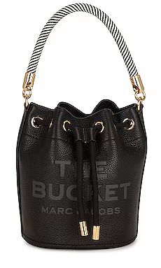 Marc Jacobs The Leather Bucket Bag in Black from Revolve.com | Revolve Clothing (Global)