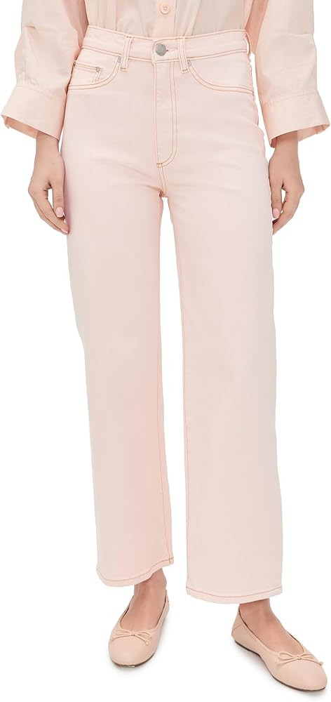 DL1961 Women's Karmine Refined Wide Leg SculptSystem High Rise Jeans | Amazon (US)