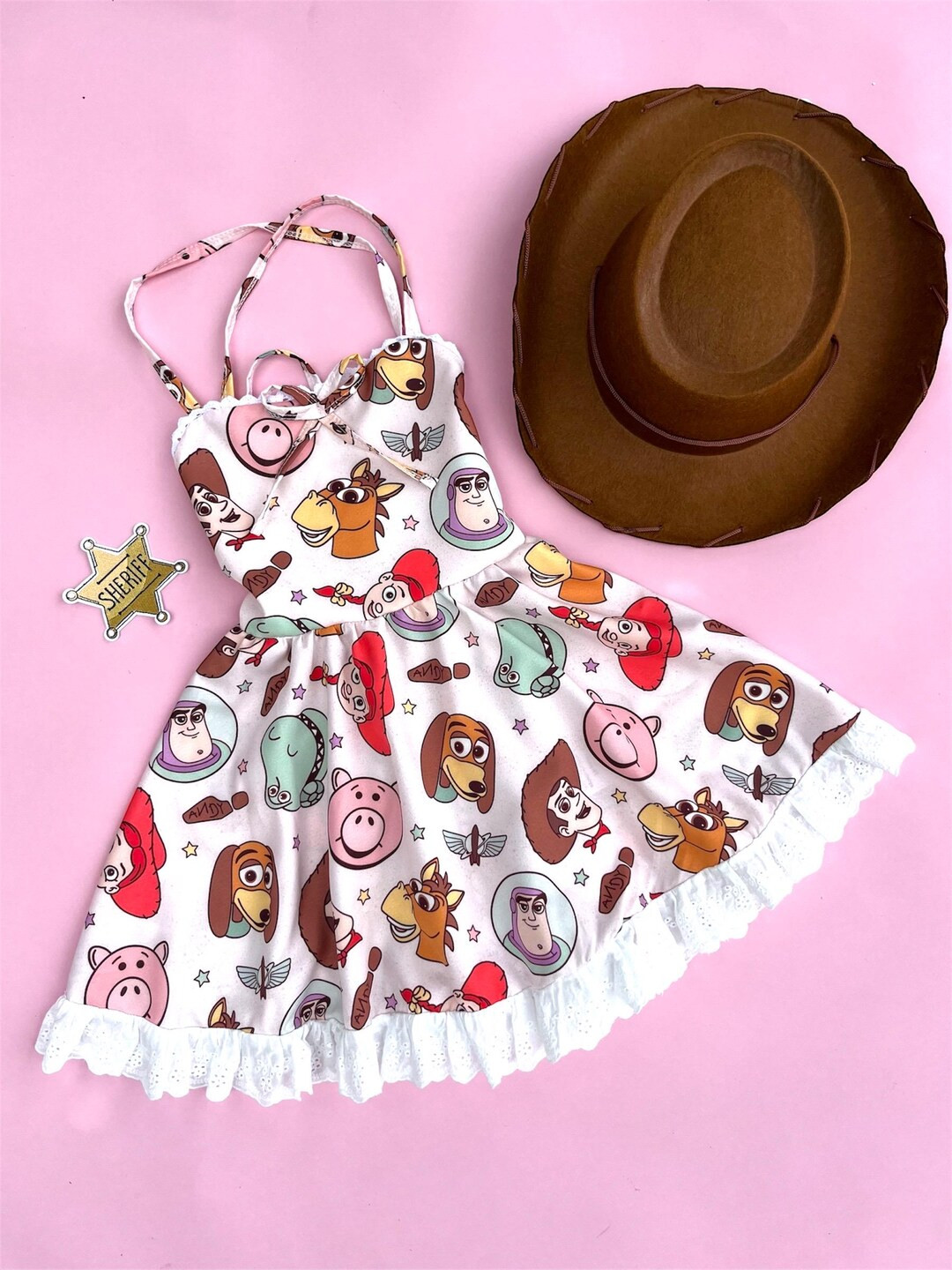READY TO SHIP Toy Story Dress Jessie Birthday Dress for Girls Western Style Outfit for Girls Cowg... | Etsy (US)