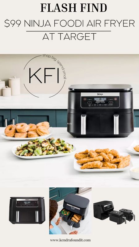 
Target Sale alert! 🎯 If you’ve always wanted a Ninja Foodi, now is the time! The 6qt air fryer is on sale today at Target for just $100  That’s 44% off! I have this air fryer and love it - we use it to cook chicken wings, make homemade French fries, and make anything crispy without having to use much oil.

#target #airfryer #targetfinds #targetsale #targetdeals. Target sale. Target deals. Target finds. Target home finds. Air fryer sale. Affordable air fryer.  Ninja Foodi 6qt 5-in-1 2-Basket Air Fryer with DualZone Technology. Sale alert. #sale. #ninja. Target family. Cooking. Air fryer with basket. Daily deal. Deal of the day. #dealoftheday #healthy #family #mealprep

#LTKsalealert #LTKHolidaySale #LTKhome
