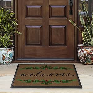 RUGGABLE Winter Washable Doormat - Perfect Indoor Outdoor Machine Washable Door Mat for Front Doo... | Amazon (US)