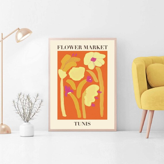 Flower Market Print Flower Market Poster Flower Market | Etsy | Etsy (US)