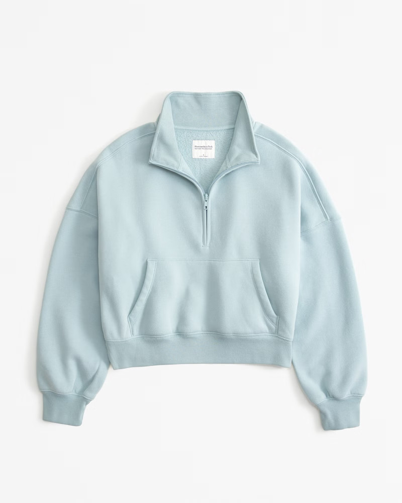 Women's Mini Sunday Half-Zip | Women's Tops | Abercrombie.com | Abercrombie & Fitch (US)