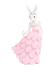 14in Bunny With Floral Dress Decor | Marshalls