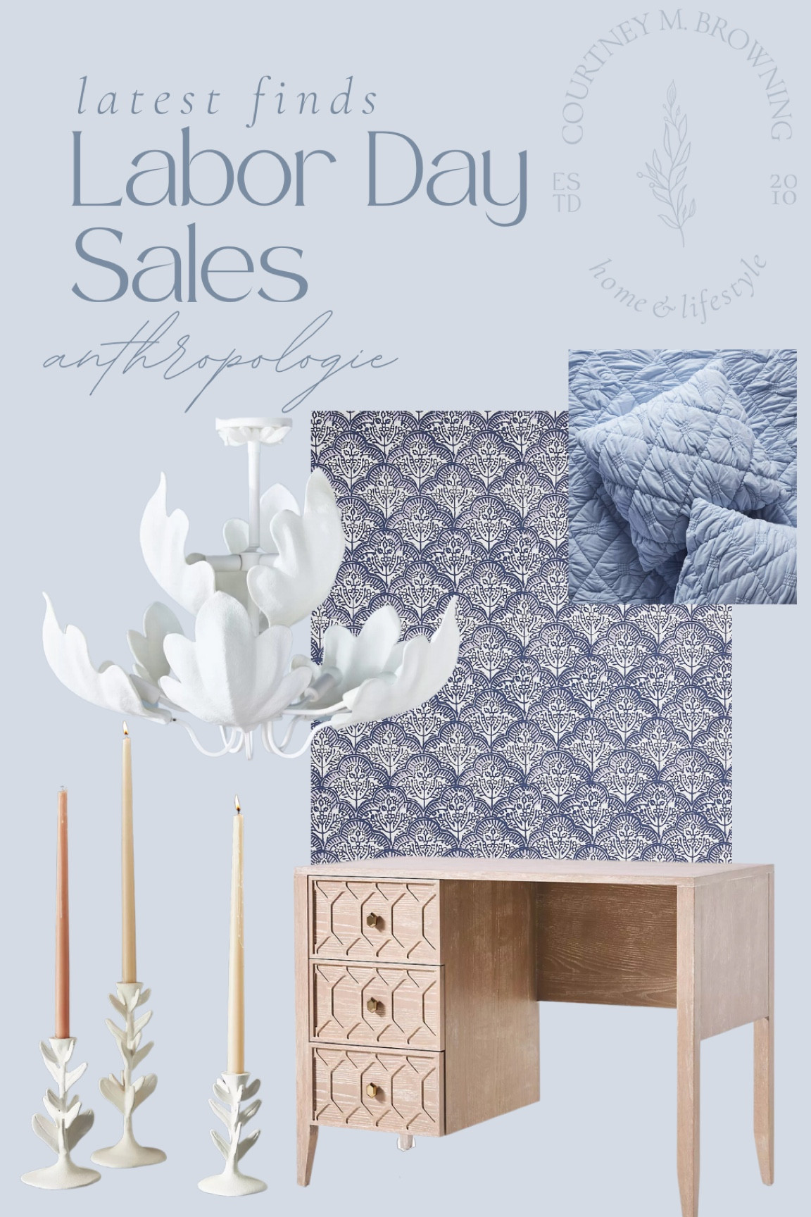 Labor Day sale, 40% off sale at Anthropologie, chandelier, lighting, ceiling light, wallpaper, desk, candlestick, furniture, home decor, coastal home

#LTKhome #LTKsalealert