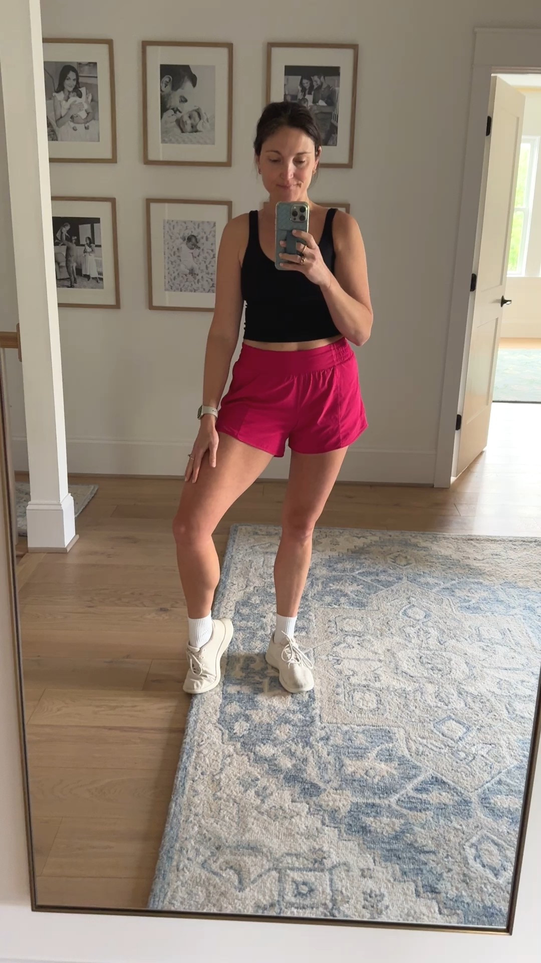 Full body workout outfit. Lululemon hotty hot shorts and align tank! Wearing a size 6 in both. 

#LTKWatchNow #LTKActive #LTKOver40