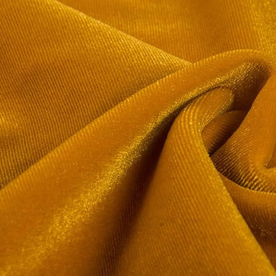 YYCRAFT 2 Yards Velvet Fabric by The Yard Stretch Velvet Sewing Craft Fabric 63 Inch Wide (Gold) | Amazon (CA)
