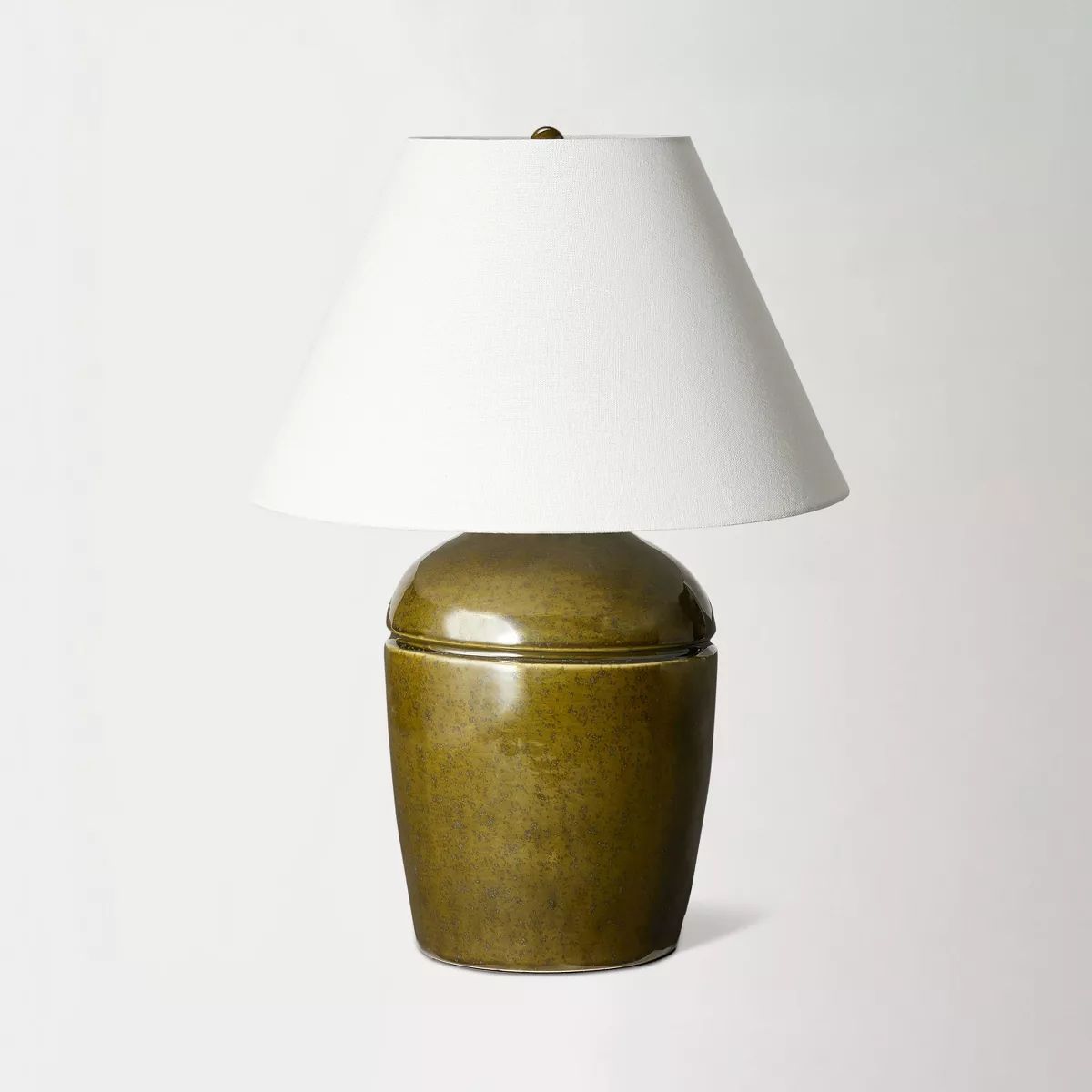 Medium High Gloss Ceramic Table Lamp Green - Threshold™ designed with Studio McGee | Target