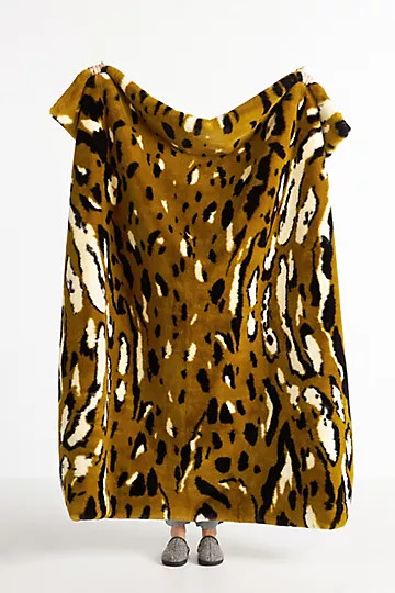 Sophie Faux Fur Throw Blanket | Anthropologie (US)