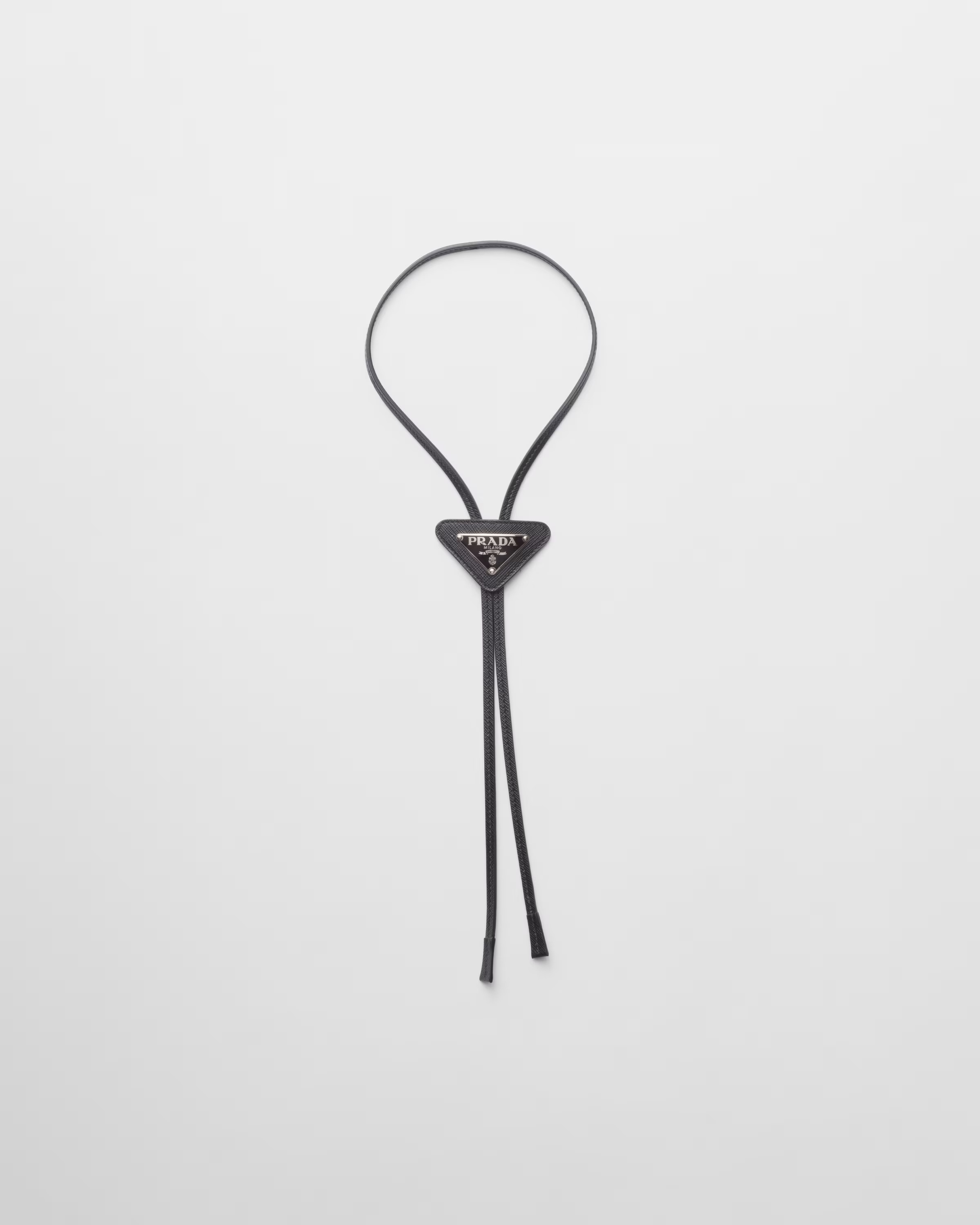 Saffiano leather bolo tie | Prada US
