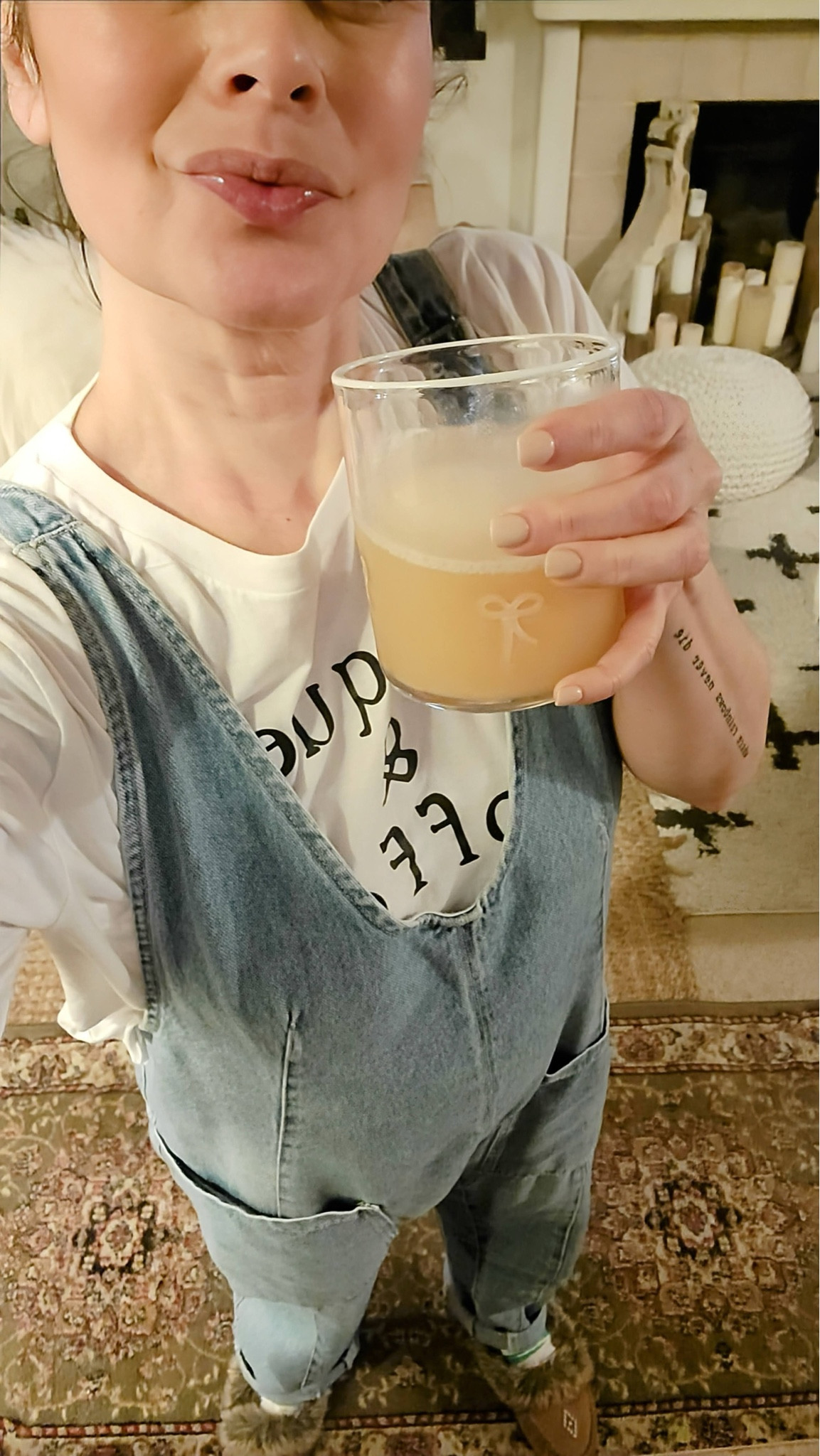 The best glassware & overalls… wearing a small 