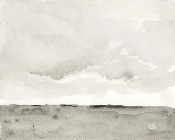 Black and White Art, Black and White Watercolor, Wall Art Series, Set of 4 Neutral Art | Still Se... | Etsy (US)