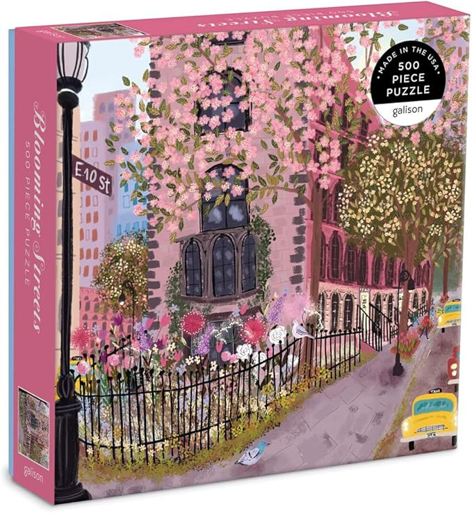 Galison Blooming Streets 500 Piece Puzzle from Galison - Beautifully Illustrated Jigsaw Puzzle of... | Amazon (US)