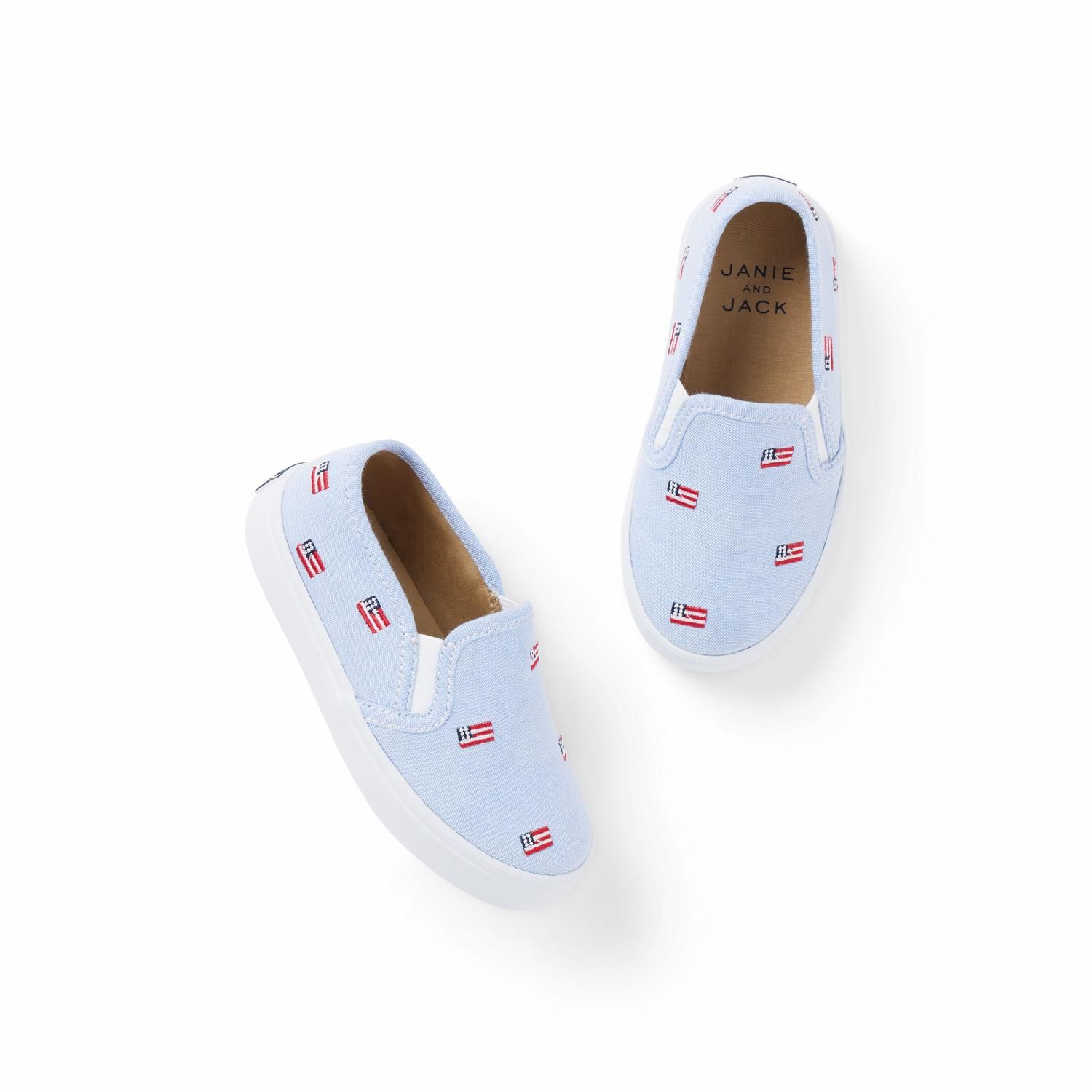 Embroidered Flag Slip-On Sneaker | Janie and Jack