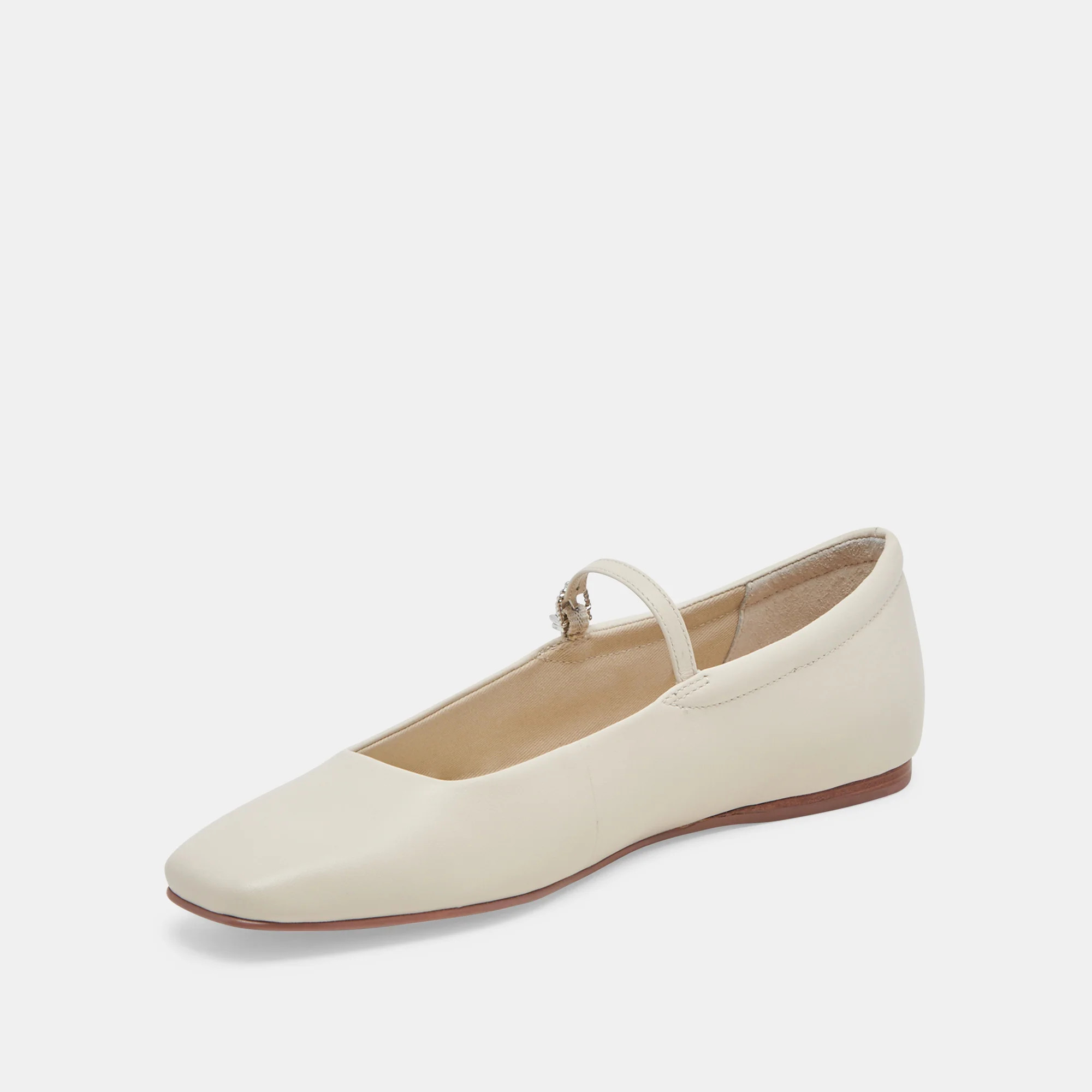 Reyes Ivory Leather Ballet Flats | Dolce Vita | DolceVita.com