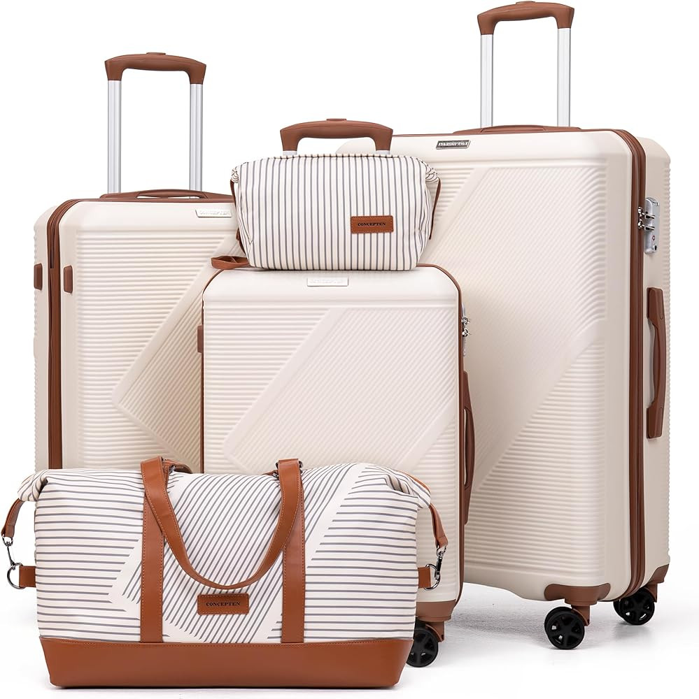 Luggage Sets 5 Piece, Suitcases With Wheels, Lightweight Travel Luggage Set With TSA Lock, ABS Ha... | Amazon (US)