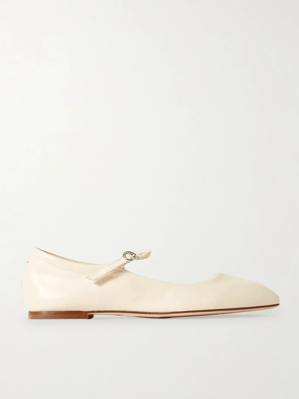 aeyde - Uma Leather Mary Jane Ballet Flats - Cream | NET-A-PORTER (US)