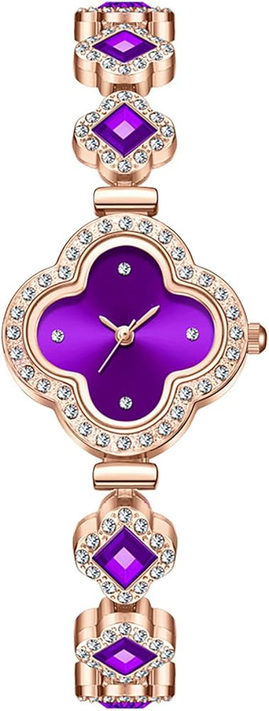 ADSBIAOYE Luxury Women Wrist Watches Unique Rose Gold Diamond Bracelet Watch Fashion Dress Quartz... | Amazon (US)