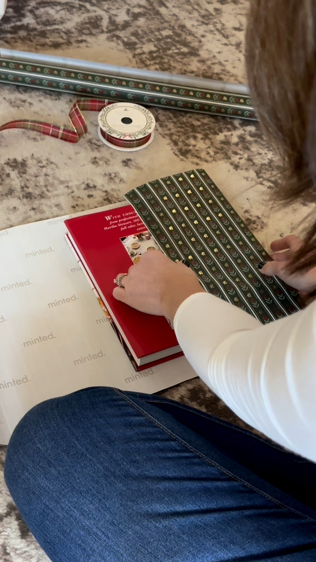 Wrapped up the Martha Stewart book I bought with the wrapping paper I found at Target.

#LTKFindsUnder50 #LTKHoliday #LTKHome