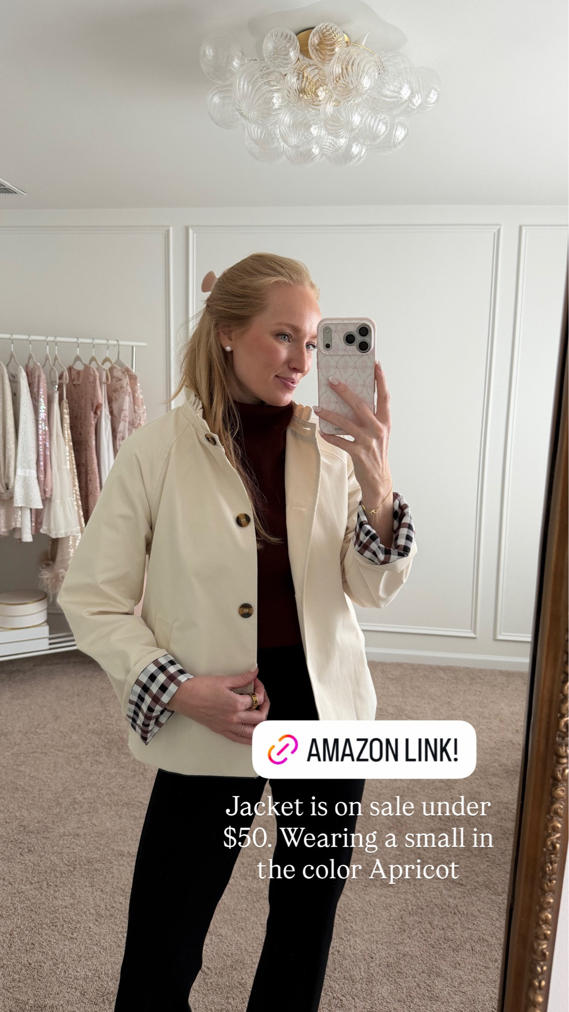 Such a cute fall jacket under $50! Wearing a size small and it comes in multiple color options. 

Amazon fashion find // Amazon fall fashion hauls