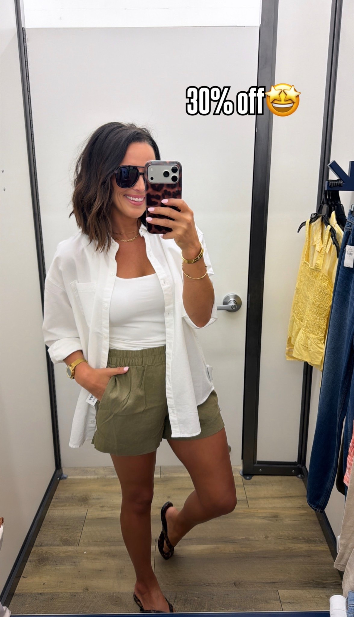 easy, and on SALE 🙌
this whole look is giving effortless summer outfit & I’m here for it
@oldnavy 30% off makes it even better 🤍

old navy linen shorts, olive green shorts outfit, casual summer look, easy everyday outfit, neutral basics, affordable fashion finds, lightweight summer outfit

#oldnavy #oldnavyfinds #summeroutfit #casualstyle #affordablefashion #ltkstyle #everydaylook