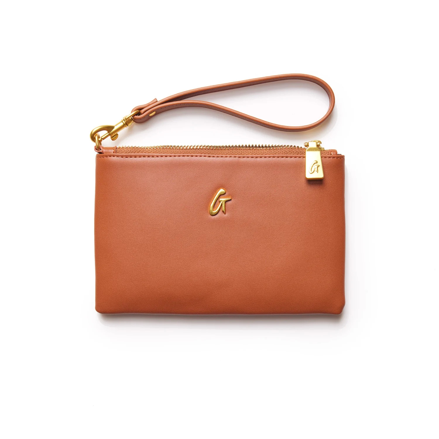MINI STANDARD GOLD WRISTLET - BROWN | Glam-Aholic Lifestyle