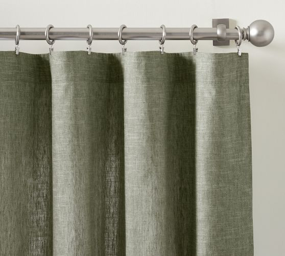 Emery Linen Curtain | Pottery Barn (US)