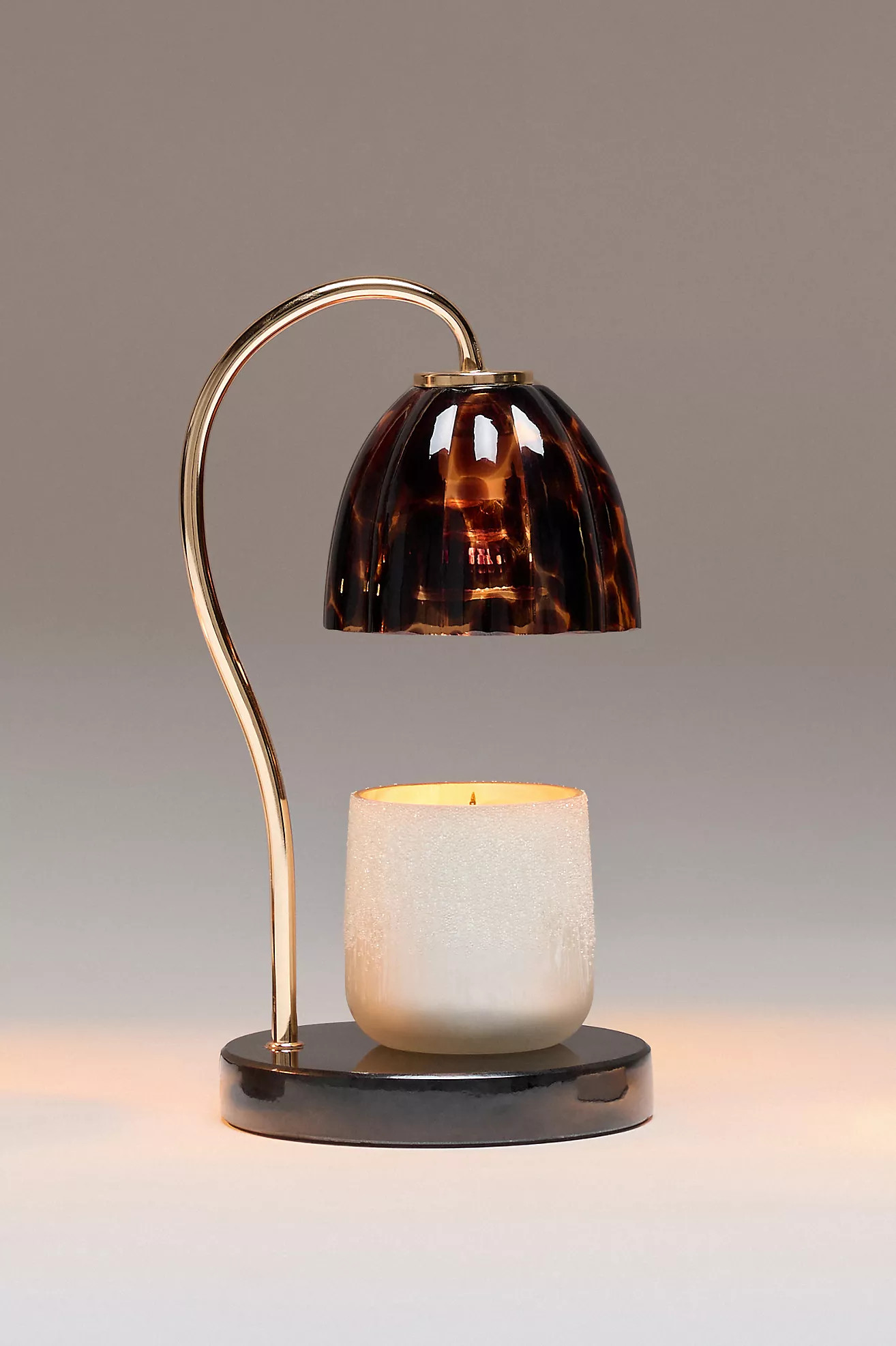 Scalloped Glass Candle Warmer Lamp | Anthropologie (US)