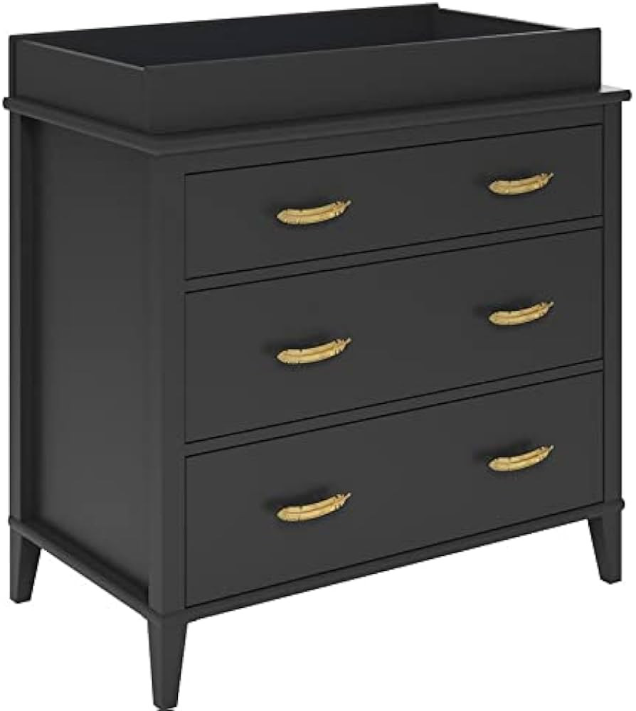 Little Seeds Monarch Hill Hawken 3 Drawer Changing Table, Black | Amazon (US)