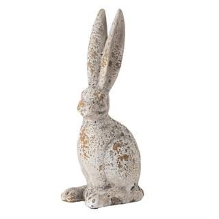 Cement Gray Rabbit Table Decor - 13 in. H | The Home Depot