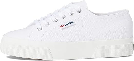 SUPERGA Unisex's Low Lace-Up Shoes, White, 37.5 EU | Amazon (US)