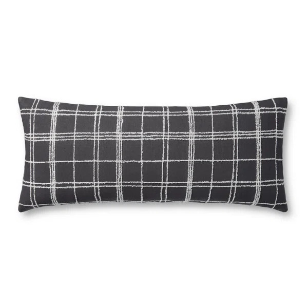 Jean Stoffer x Loloi Bernadette Graphite / Ivory Pillow | Wayfair North America