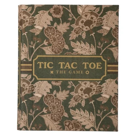 Home Decor Collection Sterling & Noble Home Green Floral Tic Tac Toe Game Set Book | Walmart (US)