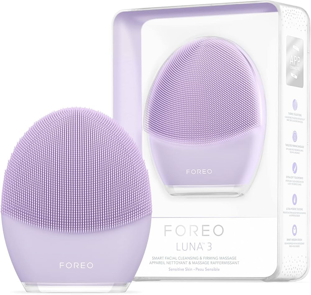 FOREO LUNA 3 Facial Cleansing Brush | Anti Aging Face Massager | Enhances Absorption of Facial Sk... | Amazon (US)