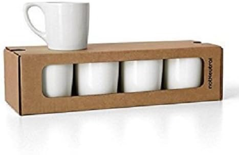 notNeutral LINO Coffee Mugs, Set of 4, White | Amazon (US)