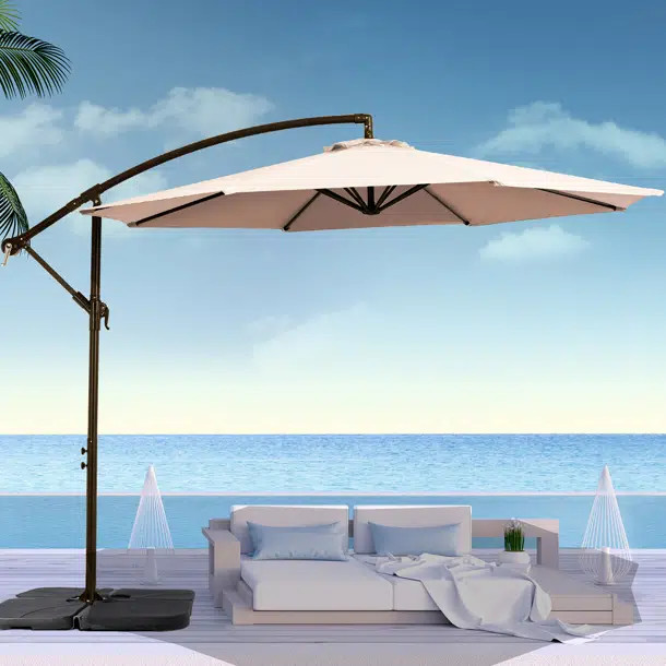 Haque 10' Cantilever Umbrella Outdoor Patio Offset Umbrella | Wayfair North America