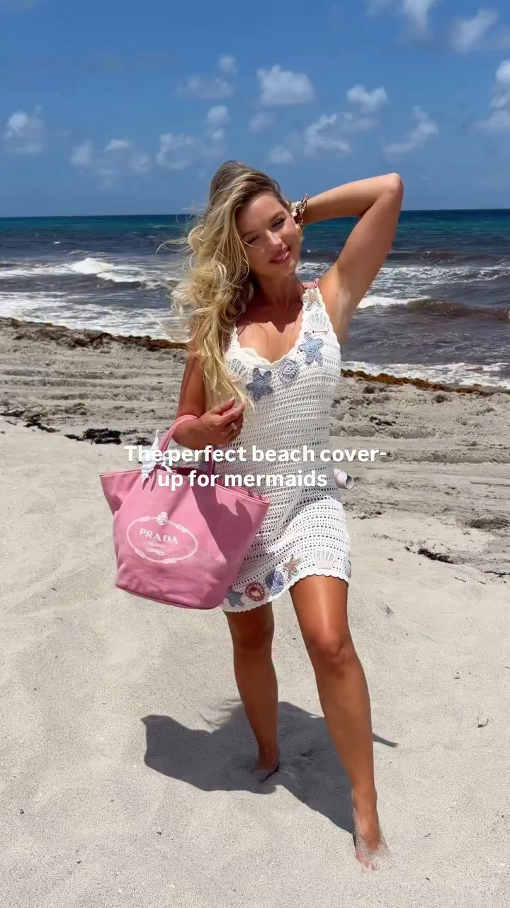 Comment “shop” for the link sent to your DM! 

@showmeyourmumu 

Linked in my bio! 🐚 
#coastalgirl #mermaid #beachoutfit #beachcoverup