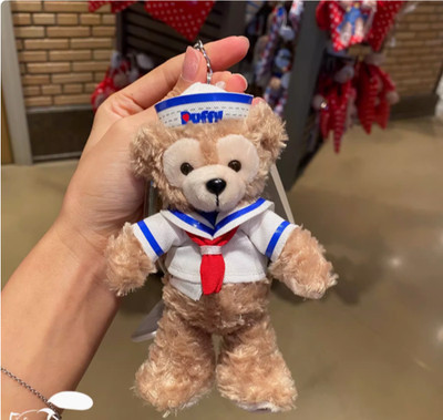 Authentic Shanghai Disney Duffy Bear Sailor keychain plush pendant | eBay US