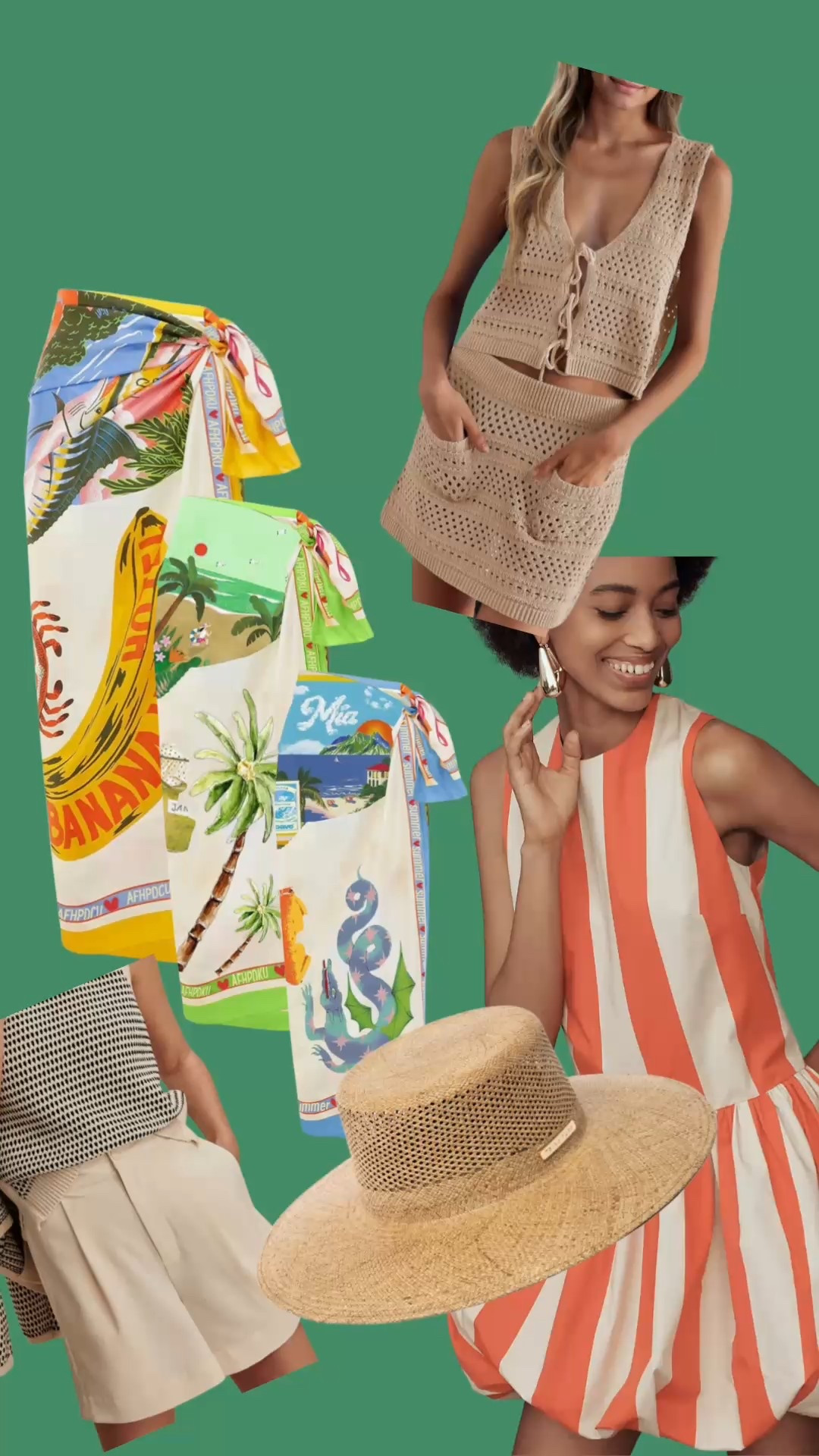 Fave five and totally thriving ☀️ From bold prints to breezy neutrals—this lineup is summer done right:
🩷 playful swimsuit wraps
🤍 neutral crochet cover-up
💛 striped bubble dress
👒 sun hat perfection
🤍 crisp white shorts

Mix, match, repeat! #SummerStyle #FaveFive #SwimAndPlay #WarmWeatherWardrobe #EffortlesslyCute

#LTKSaleAlert #LTKOver40 #LTKSwim