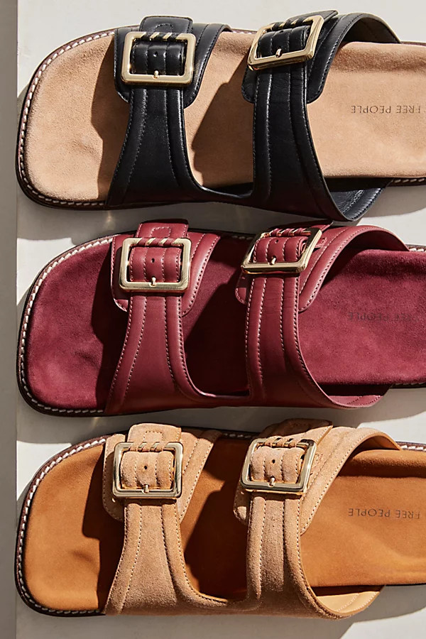 Sage Square Toe Footbed Slides | Free People (Global - UK&FR Excluded)
