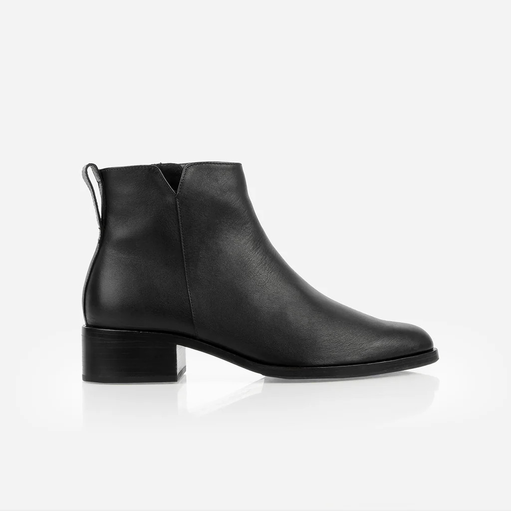 The Ali Ankle Boot Black | Poppy Barley