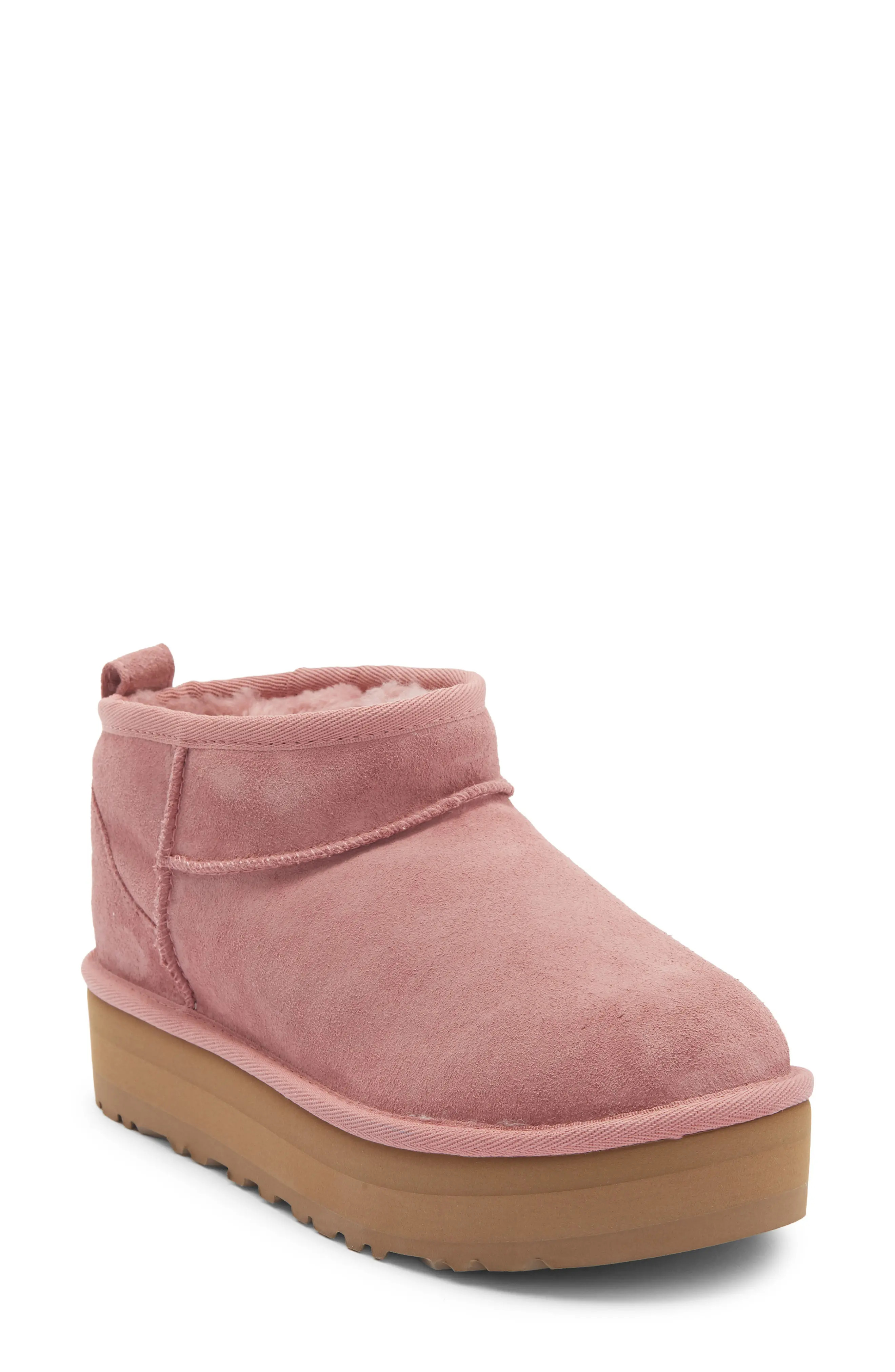 UGG® Kids' Classic Ultra Mini Platform Boot in Pink Dawn at Nordstrom Rack, Size 4 | Nordstrom Rack