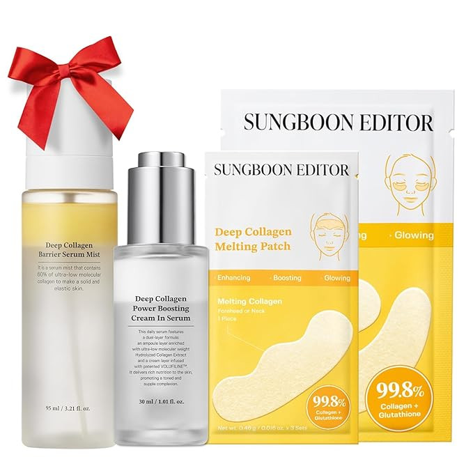 SUNGBOON EDITOR Skin-Conditioning Trio | Cream in Serum, Collagen Patch & Serum Mist | Korean Glo... | Amazon (US)