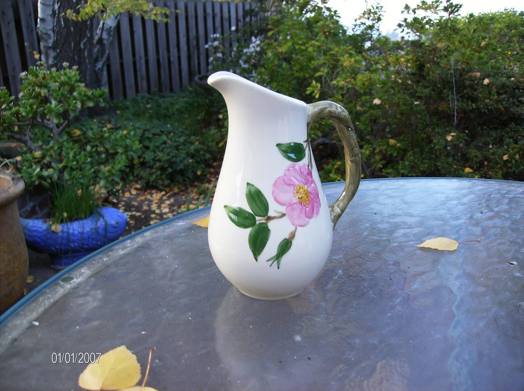 Franciscan desert Rose 4.25 Syrup 1958 Logo Vintage made in California scarce free Shipping - Ets... | Etsy (US)