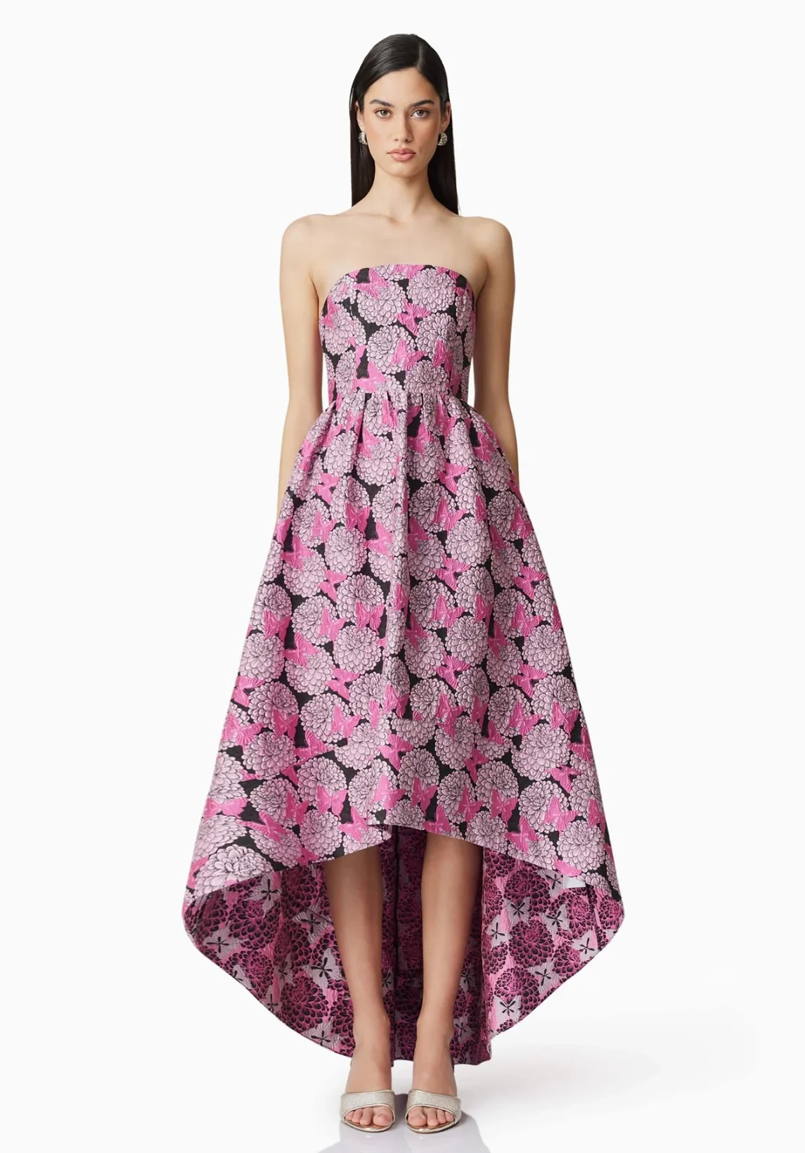 Aimee Strapless Gown in Pink | Sierra Deene