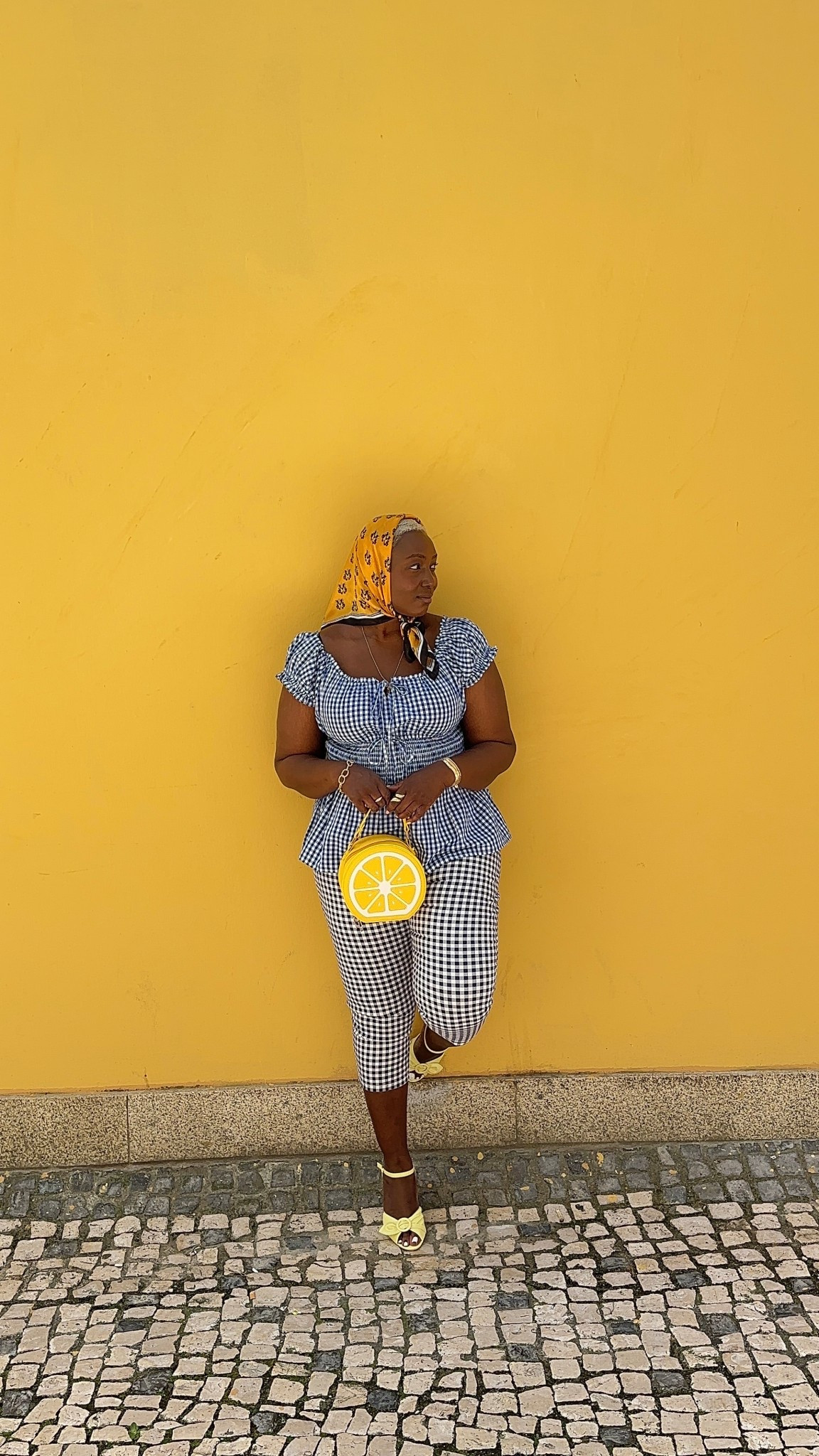 Spring outfit how to style gingham 