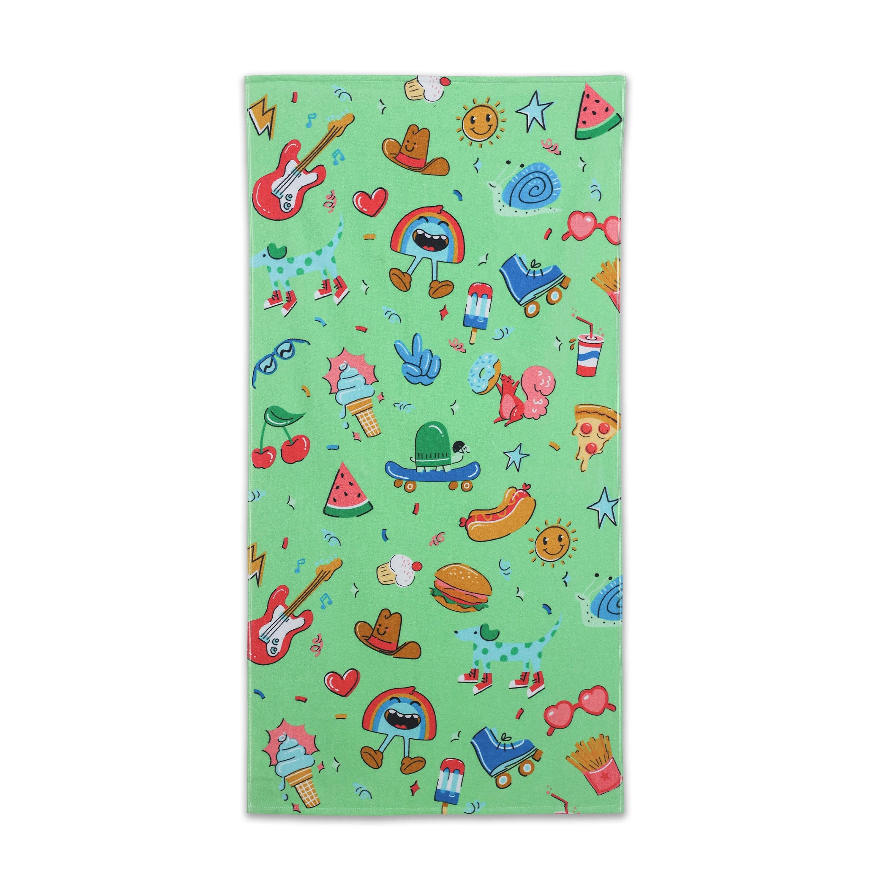 Mainstays Kids Charm Toss Cotton Beach Towel, 30 x 60 Inches | Walmart (US)