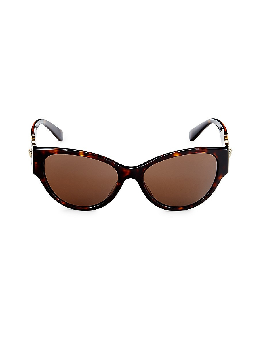Versace Women's 56MM Cat Eye Sunglasses - Havana | Saks Fifth Avenue OFF 5TH